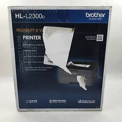 Brother HL-L2300D Monochrome Laser Printer With Duplex Printing • $55