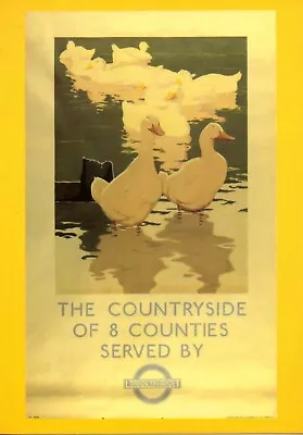 The Countryside Of 8 Counties 1933 Artist A.tripp London Underground Postcard • £0.50