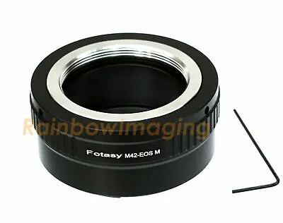 Adjustable M42 42mm Lens To CANON EOS M EF-M Mirrorless Camera M5 M6 M10 Adapter • $10.49