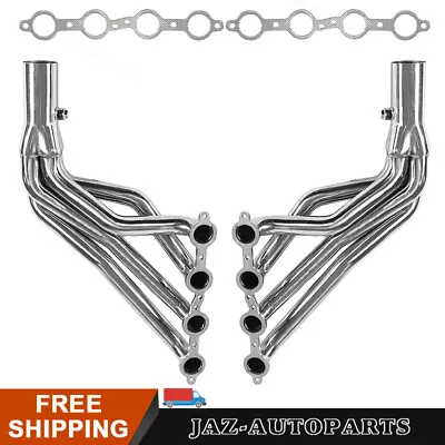 Stainless Steel Headers Manifold W/ Gaskets For Chevy GMC 07-14 4.8L 5.3L 6.0L • $176.99