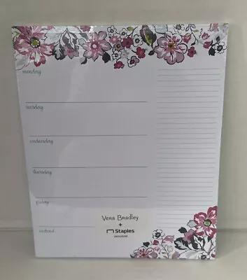 Vera Bradley Meal Planner With Magnet. New In Packaging.  Gaby Floral. 50 Sheets • $16.50