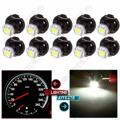 10X White T4/T4.2 Neo Wedge LED Instrument Cluster Dash A/C Climate Light Bulbs • $10.19