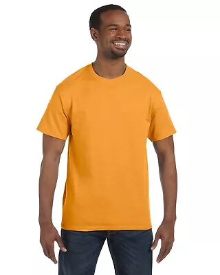 Hanes Mens 100% Cotton Authentic-T T-Shirt Crew Neck T Shirt - 5250T S-2XL • $8.20