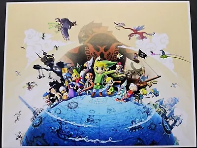 The Legend Of Zelda Windwaker Nintendo GameCube Wii Art Print Small Poster • $14.95