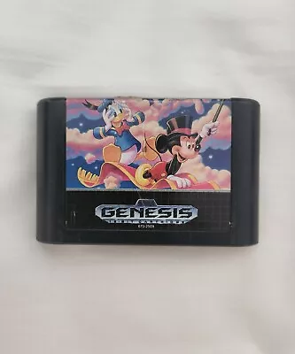 World Of Illusion Mickey Mouse & Donald Duck Sega Genesis Authentic Tested  • $9.99