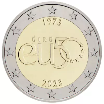 2023 Ireland € 2 Euro UNC Uncirculated Coin - EU Membership 50 Years • $6.80