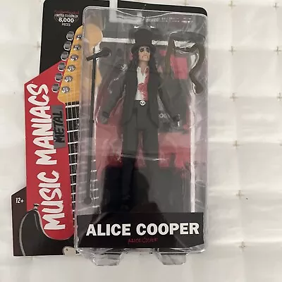 McFarlane - Music Maniacs Metal - 6  Alice Cooper Action Figure. In Hand. VHTF. • $35