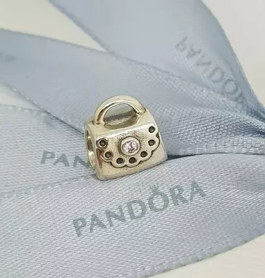 Authentic Pandora Pink CZ Handbag Purse Charm Retired 790309PCZ • $18.95