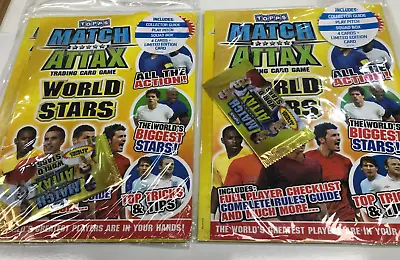£21.76 • Buy 2010 Topps Match Attax World Stars Trading Cards Starter Kit (Booklet) X 2 Kits