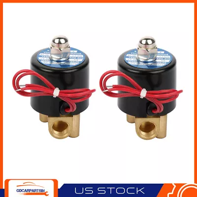 1/4 Npt Air Ride Suspension Valve Brass Electric Solenoid For Train Horn Fast 2 • $24.63