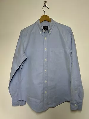 Abercrombie & Fitch Shirt Adult Medium Light Blue Oxford Style Long Sleeve Men's • £15.97