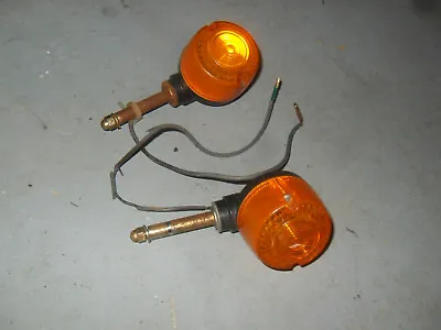 Yamaha QT50 Moped Pair Of Front Turn Signals With Lenses • $18