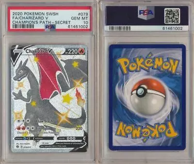 $304.49 • Buy 1Charizard V - 079/073 - PSA 10 GEM MT - Shiny Ultra Rare Pokemon WK3