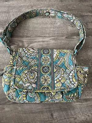 Vera Bradley Lindsay Peacock Paisley Crossbody Messenger Shoulder Bag • $40