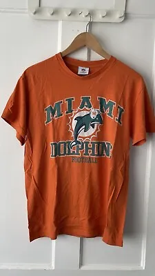 Miami Dolphins American Football NFL  Team Apparel T-Shirt Men's Size M Orange • £15