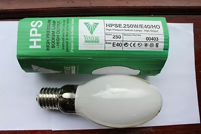 Venture 00403 High Output 250w E40 GES Opal Glass High Pressure Sodium Bulb   • £7.99