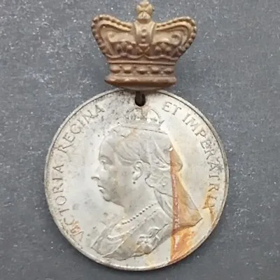 1897 The Reign Of Queen Victoria Diamond Jubilee Commemoration Medal • £19.99