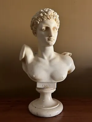 13” Ermes Head Bust Sculpture G. Ruggeri Italy / Greek God Statue • $124.99