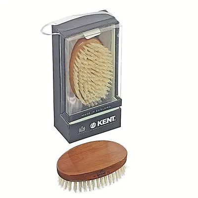 Kent Mens Hair Brush MC4  Hand Made With Cherry Wood With Free Postage • £27.99
