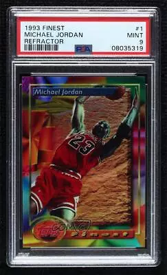 1993-94 Topps Finest Refractor Michael Jordan #1 PSA 9 MINT HOF • $4431.10