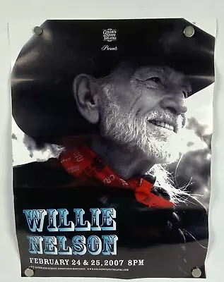 $39.11 • Buy Vintage 2007 Willie Nelson Concert Poster - Monterey California