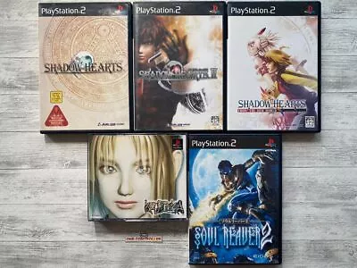 SONY PS 1 2 Koudelka & Shadow Hearts 1  2 & From The New World & Soul Reaver 2 • $249.89