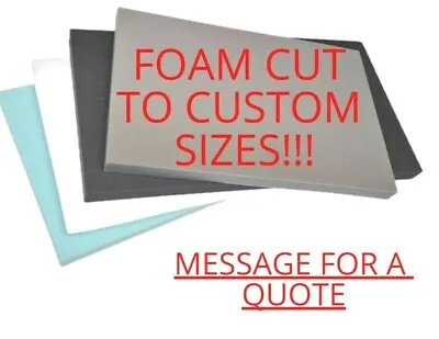 £0.99 • Buy Foam Cut To Size High Density Sheet Upholstery Outdoor Cushions Sofa Garden Diy