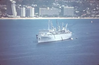 Ship --- Uss Shenandoah Ad-44 Acapulco Mex Original Slide 11-15-83 T13-15 • $3.99