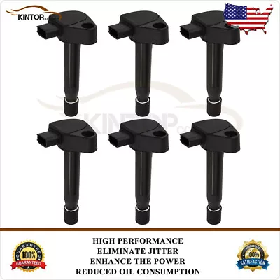 6 Ignition Coil Pack For 1999-2010 Honda Accord Odyssey 3.0L 3.2L 3.5L V6 UF242 • $51.99