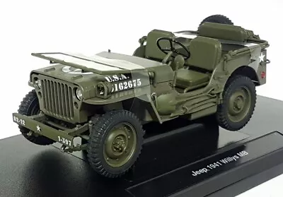 Welly 1/18 Scale Diecast - 18055C-W 1941 Jeep Willys MB Open Top US Army • £79.99