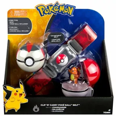 $25.99 • Buy Pokemon Clip 'n' Carry Poke Ball Belt [Charmander & Timer Ball]