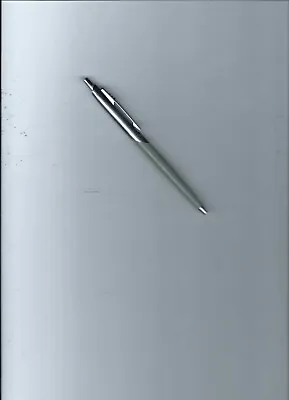 Vtg. PaperMate Capri Dove Gray &Chrome Double Heart Ballpoint Pen-1950's-No Adv. • $17.95