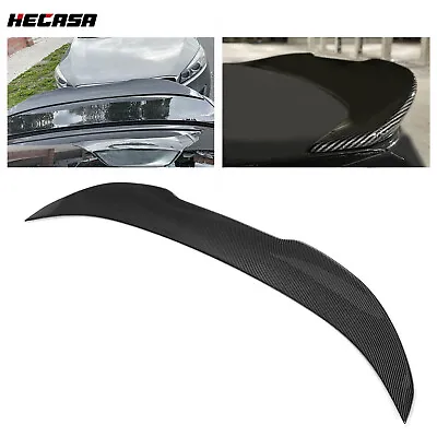 HECASA Rear Trunk Spoiler Wing Carbon Fiber Style PSM For 11-17 BMW F10 5 Series • $71.99