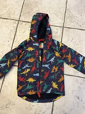 £4.50 • Buy Boys Dinosaur Raincoat Jacket Fleece Lined 4-5 Years