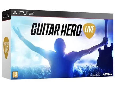 Guitar Hero Live PS3 Game With Guitar Controller Dongle! In Original Box! • £47.95
