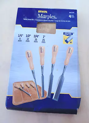 IRWIN MARPLES 4 Pc Socket Chisel Set IWHT16791 NEW OLD STOCK NOS • $55