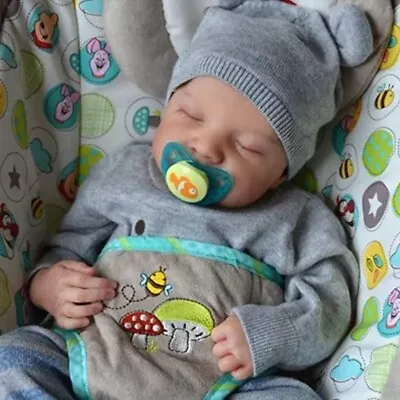 Sleeping Newborn 18inLifelike Reborn Baby Boy USA SELLER!! Fast Shipping • $72.99