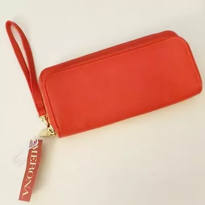 Merona Red Zippered Wallet NWT • $12