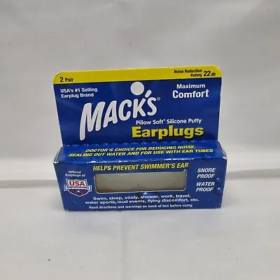 Mack's Soft Silicone Pillow - Ear Plugs 2 Pairs • £3.40