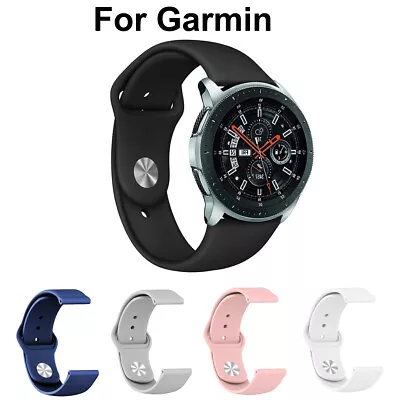 Silicone Watch Band Strap For Garmin Vivoactive 3 Music Forerunner 245 645 Move • $6.65