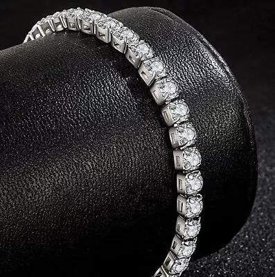 £4.99 • Buy Ladies Bracelet Cubic Zirconia Crystals Silver Tennis Fashion Luxury Gift U.K.