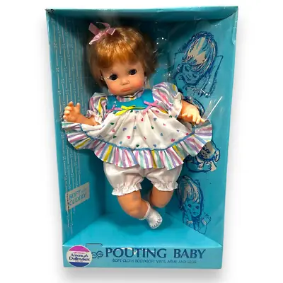 EG Goldberger Pouting Baby Doll Vintage Girl 70s Blonde 14  Sealed Rare USA New • $199.99