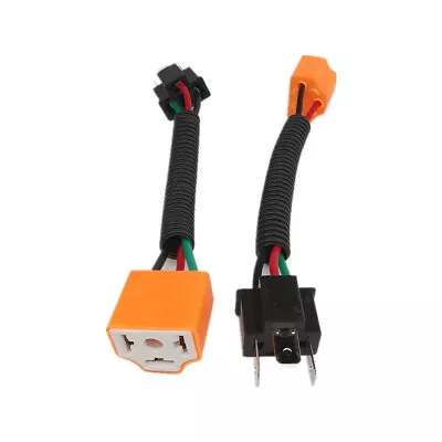 2x H4 9003 Ceramic Wiring Harness Socket Plug Extension Headlight Connector USA • $6.17