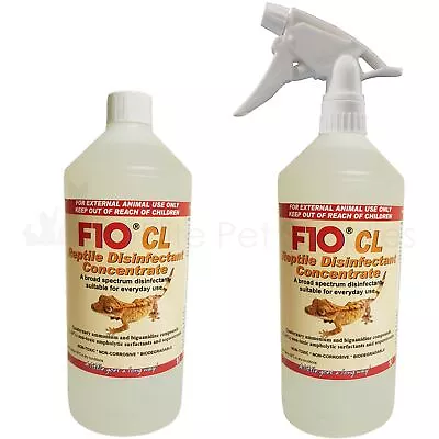 F10 CL Ready To Use Reptile Disinfectant Terrarium Vivarium Safe Cleaner 1L • £19.99