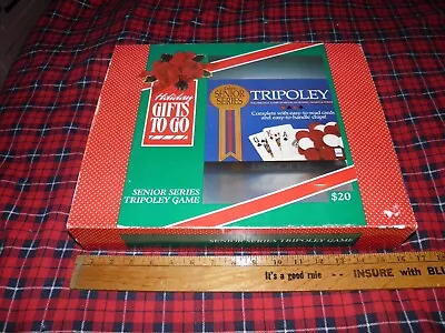 Cadaco Senior Series Tripoley 1989 Michigan Rummy Hearts Poker New In Holiday • $22.53