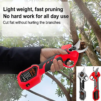 Electric Pruning Shears For Gardening Cordless Tree Pruner Branch Scissor Cutter • £71.99