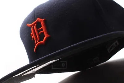 New Era Detroit Tigers MLB On Field Fitted Cap Black UV USA No Logo • $46.76