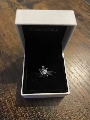 Genuine Pandora Silver Tortoise Charm • £16