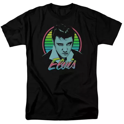 Elvis Presley Neon Rainbow King Classic Mens T-Shirt • $26