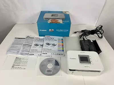 Canon SELPHY CP740 Compact Photo Printer Portable With CD AC Adapter And Manual • $17